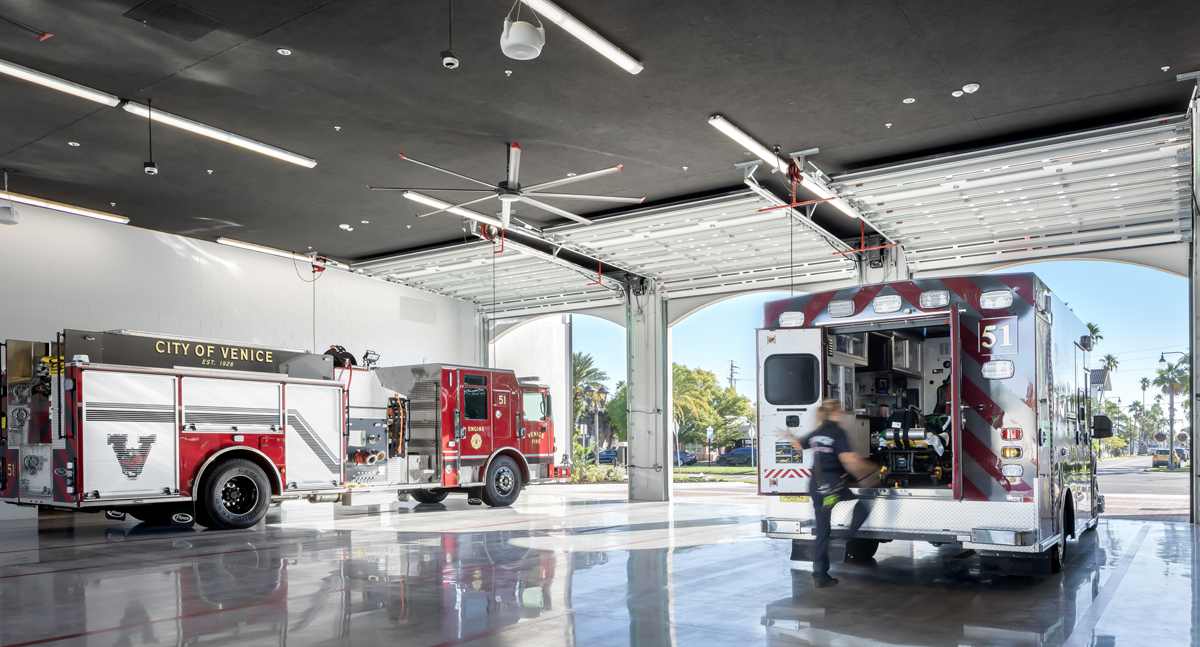 FIRE STATION #1 polished concrete floor in VENICE, FL - photo 1