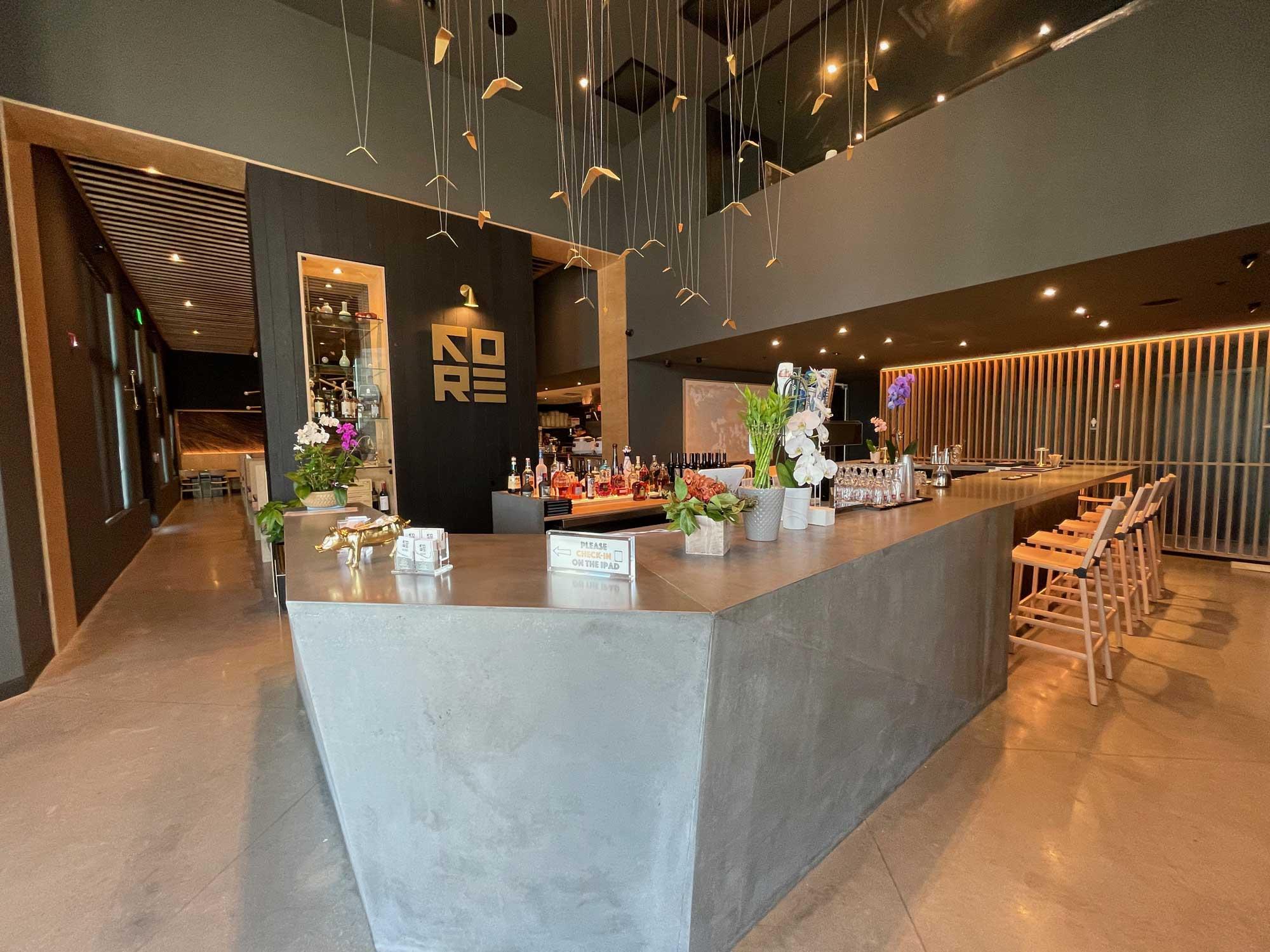 KORE STEAKHOUSE stained concrete floor in LAKEWOOD RANCH, FL - photo 1